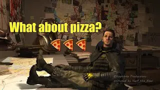 What was Higgs doing when Sam Bridges delivered pizza?