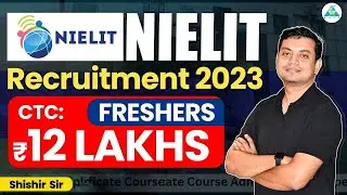 NIELIT recruitment 2023 | Freshers | Without GATE | Permanent Job | CTC 12L