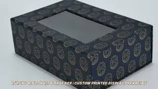 Luxury Window Lid & Base Box | Custom Printed Display Packaging