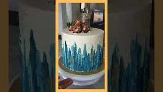 Minimalist Blue Cake for him