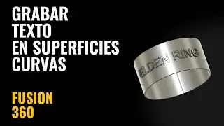 Engrave Text on Curved Surfaces - Fusion 360 in 5 min