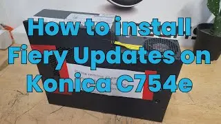 How to install Fiery Updates on Konica C754e #konicaminolta #fiery