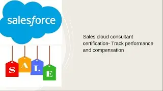 Sales cloud consultant certification- Track performance and compensation