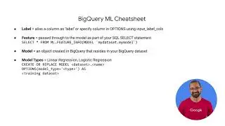 BigQuery ML: key features walkthrough - Google Cloud Platform Big Data and Machine Learning