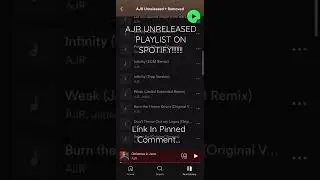 AJR UNRELEASED SPOTIFY PLAYLIST!!!!!!!!!!