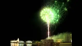 Салют Победы в Йошкар Оле 9  мая 2015 года  Акватория реки Малая Кокшага