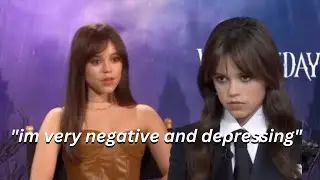 Jenna Ortega being JUST LIKE Wednesday