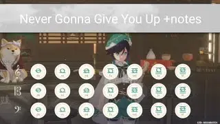 Never Gonna Give You Up (genshin impact lyre)