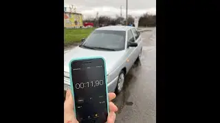 ВАЗ 2112 разгон до 100, ухоженный ШЕСНАРЬ на стоке! и на газу))