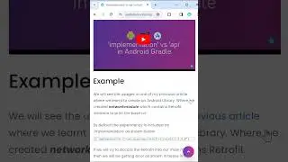 Understanding Gradle - 'implementation' vs 'api' #android #shorts #androidstudio  #androiddev