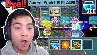 Bye BUYLASER  300 BGL WORLD! - Growtopia