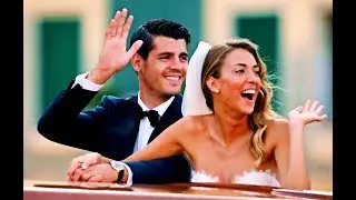 Álvaro Morata and his wife Alice Campello