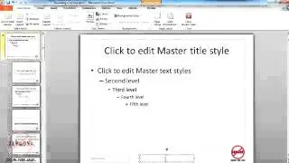 PowerPoint Editing Slide Master - Adding Watermarks, Logos or Text to All Slides