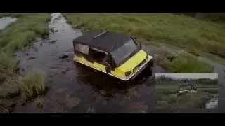 Гусеничный вездеход TERRANICA Dreamtrack на болоте