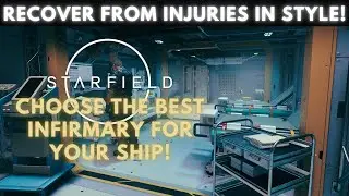 Starfield 2x1 Habs: Infirmary comparison / showcase. Starfield ship building guide.