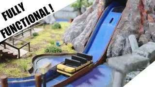 Maya Expedition | log flume Water Ride (magnetic drive) | miniature Theme Park scale model