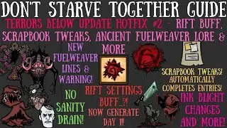 Terrors Below Update Hotfix #2! Rift Buffs, Scrapbook Tweaks & More - Don't Starve Together Guide