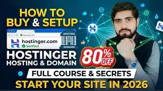 How To Buy & Setup Hostinger Hosting & Domain 2026 | Step by Step
