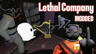 MODDED LETHAL COMPANY! The haunted Harpest got us...