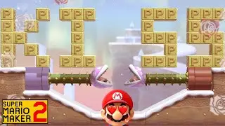 Super Mario Maker 2 - Mario's Kiss Showcase 😳