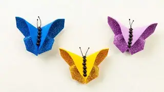DIY Butterfly from foam sheet | How to make Butterfly from Glitter foamiran