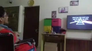 Karaoke singing by chronic aphasic