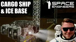 Building a cargo ship and starting a hydrogen base as a German Engineer - Space Engineers E18