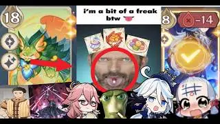 tank 'n' deal big damage with yumkasaur! (genshin tcg guide + showcase)
