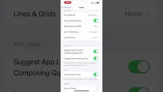 How to disable suggestion app link when composing notes 