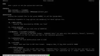 The 'date' command in Unix and Linux