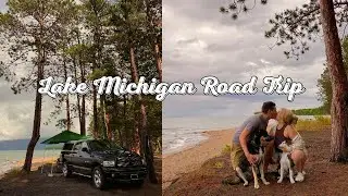 CAMPING OUT OF OUR TRUCK FOR 5 DAYS! (Lake Michigan Road Trip)