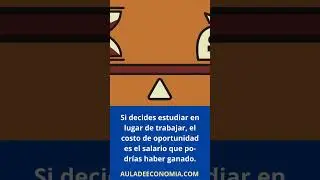 ¿Qué es el costo de oportunidad? #educacionfinaciera #dinero #economia