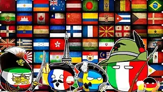 Countryballs in 30 different languages meme