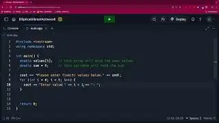 Summing values in a C++ array