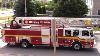 Awesome Response! Ottawa Fire Trucks Meet at Intersection - Featuring Screaming Eagle and Wail siren