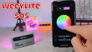 Weeylite S05 RGB Video Light, App Control On-Camera, 26 Light Effects  for Photography Vlogging