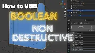 How to use Boolean Modifier | Non Destructive | Easily Editable