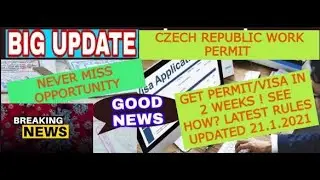 Schengen visa europe travel-Czech work permit 2021 | czech republic visa