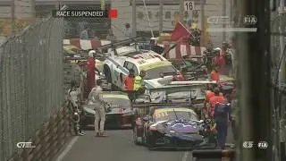 Мега авария на этапе гонки FIA GT в Макао / Mega crash.