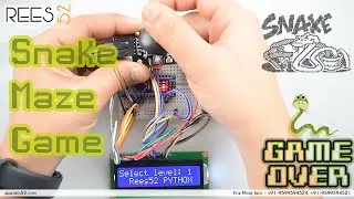Make a Snake Maze game using 16*2 LCD and Joystick Module interfacing with Arduino Nano