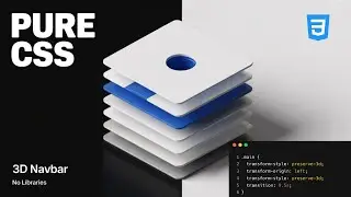 Build This 3D Navbar Menu Animation in Pure CSS