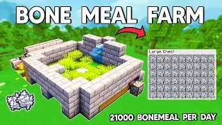 EFFORTLESS AUTOMATIC Bone Meal Farm Minecraft Java 1.21