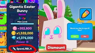 I CAN FINALLY SIGN PETS! / Roblox - Bubble Gum Clicker