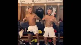 Soccer players training exercises
