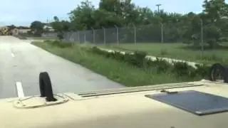 Humvee on road