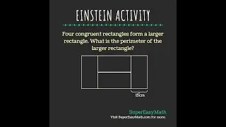 What is the perimeter of the larger rectangle?