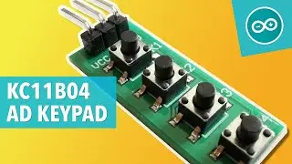 USE ONLY 1 PIN TO READ 4 BUTTONS (KC11B04 4X1 AD KEYPAD) - Arduino tutorial #29