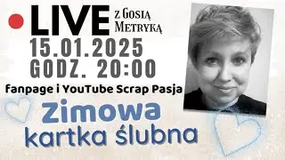 Zimowa kartka ślubna