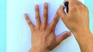 Bolalar uchun oson qo‘l rasmini chizish / Легкий рисунок для детей  / Easy hand drawing for kids