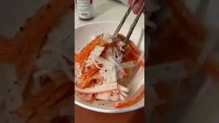 Simple snack using imitation crab stick! And air fryer! 